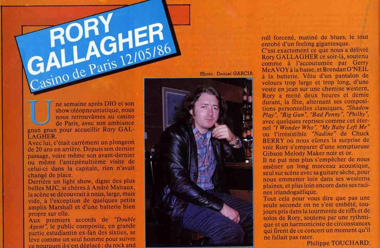 Enfer Magazine, May 1986 (2): Concert&nbsp;Review